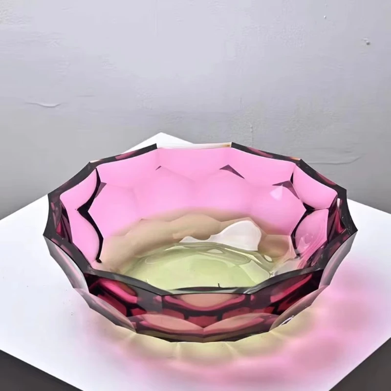 a1 Faceted crystal glass vase flower arrangement water raising plum  crystal ornament home decoration water flower distributor