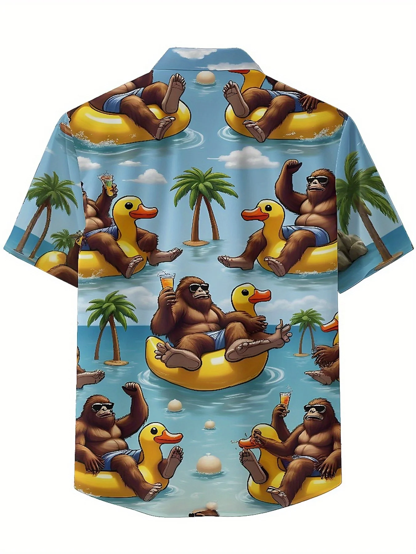 Men's Plus Size Hawaiian Shirts Tropical Beach Party pattern, Unisex Aloha Shirts,summer Tops Tee,streetwear