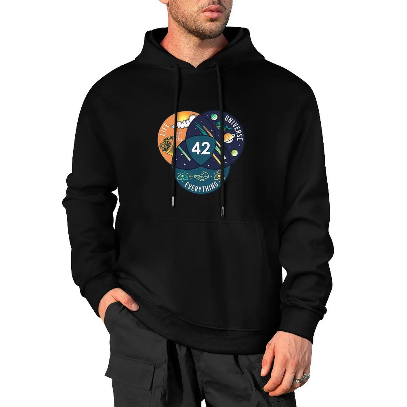 

42 Answer to Life Universe and Everything Pullover Hoodie korean autumn clothes men's sweat-shirt men's hoodies