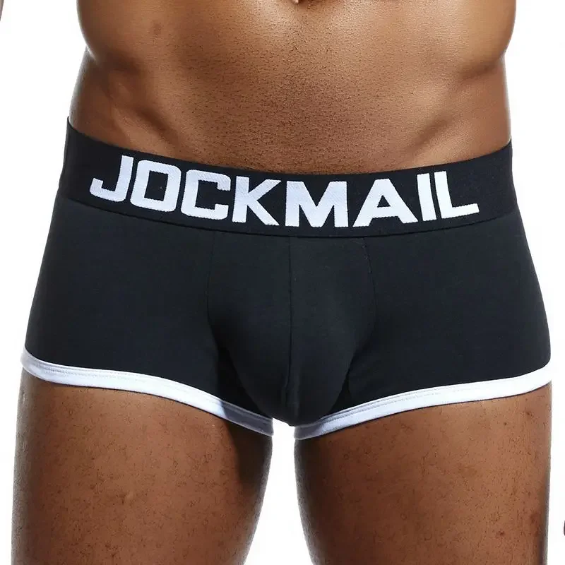 Mens Underwear Jockstrap Boxer Trunks Gay Penis Pouch Cueca Boxer Calzoncillos Hombre Man Boxer Shorts Sleepwear Gay Panties