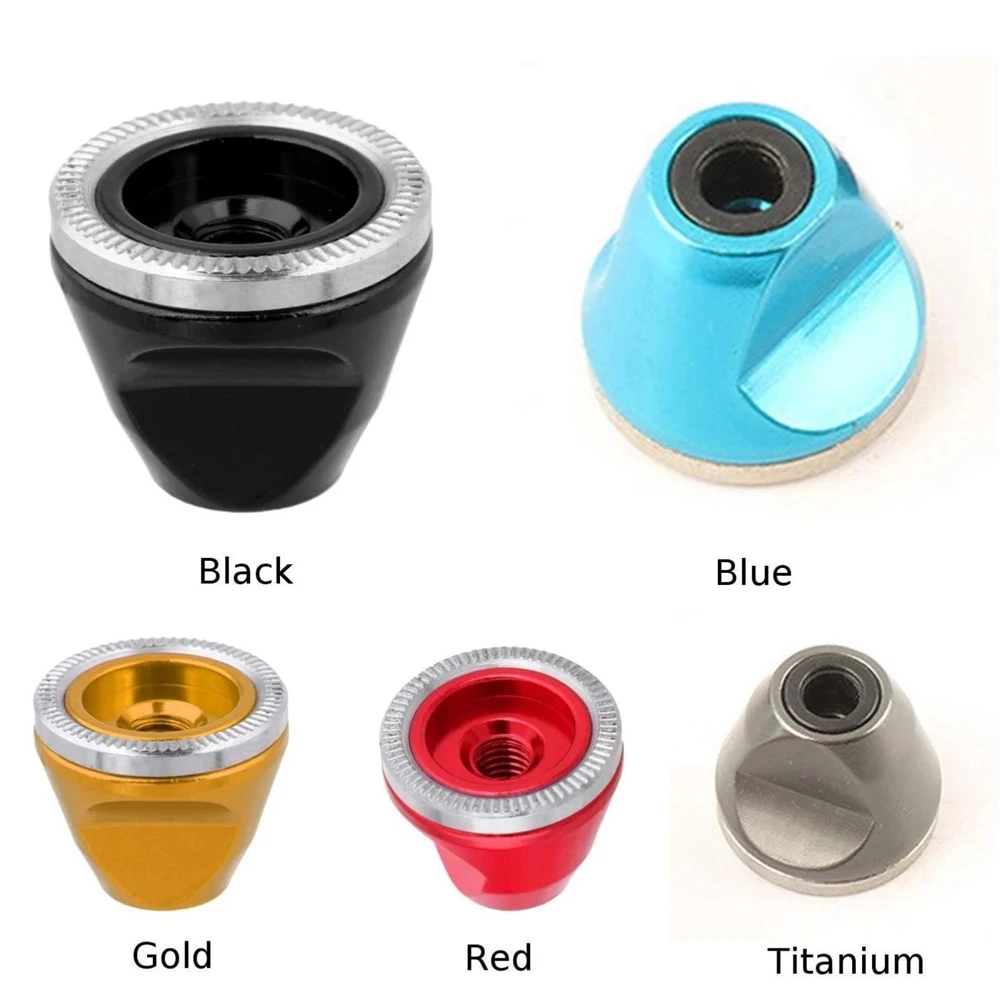 Anti-slip Bicycle Hub Nut for Quick Release Axle M5 Wheel Nuts Bolt Screw Cap Protection Hub Aluminum Alloy Mountain Bike Parts