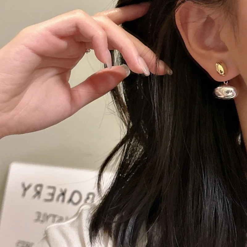 925 الفضة الاسترليني الفضة النقية الأذن ترصيع الأقراط رومانسية بسيطة أنيقة #3