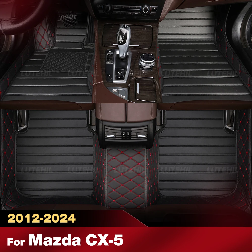 

For Mazda CX-5 2012-2024 23 22 21 20 Floor Mats Compatible Car Mats All Weather Protection Custom Full Set Floor Liners