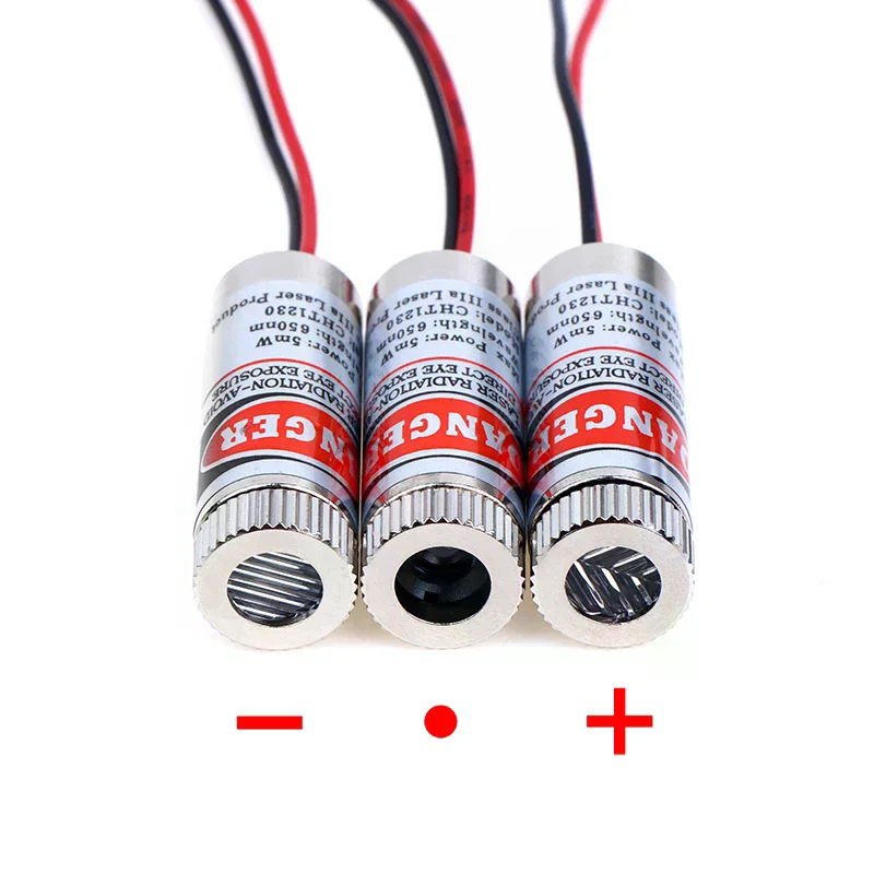 650nm 5mW Red Point/Line/Cross Laser Module Laser Head Laser Tube 3v-5v Dotted Laser Head Used For Red Light Laser Pointers
