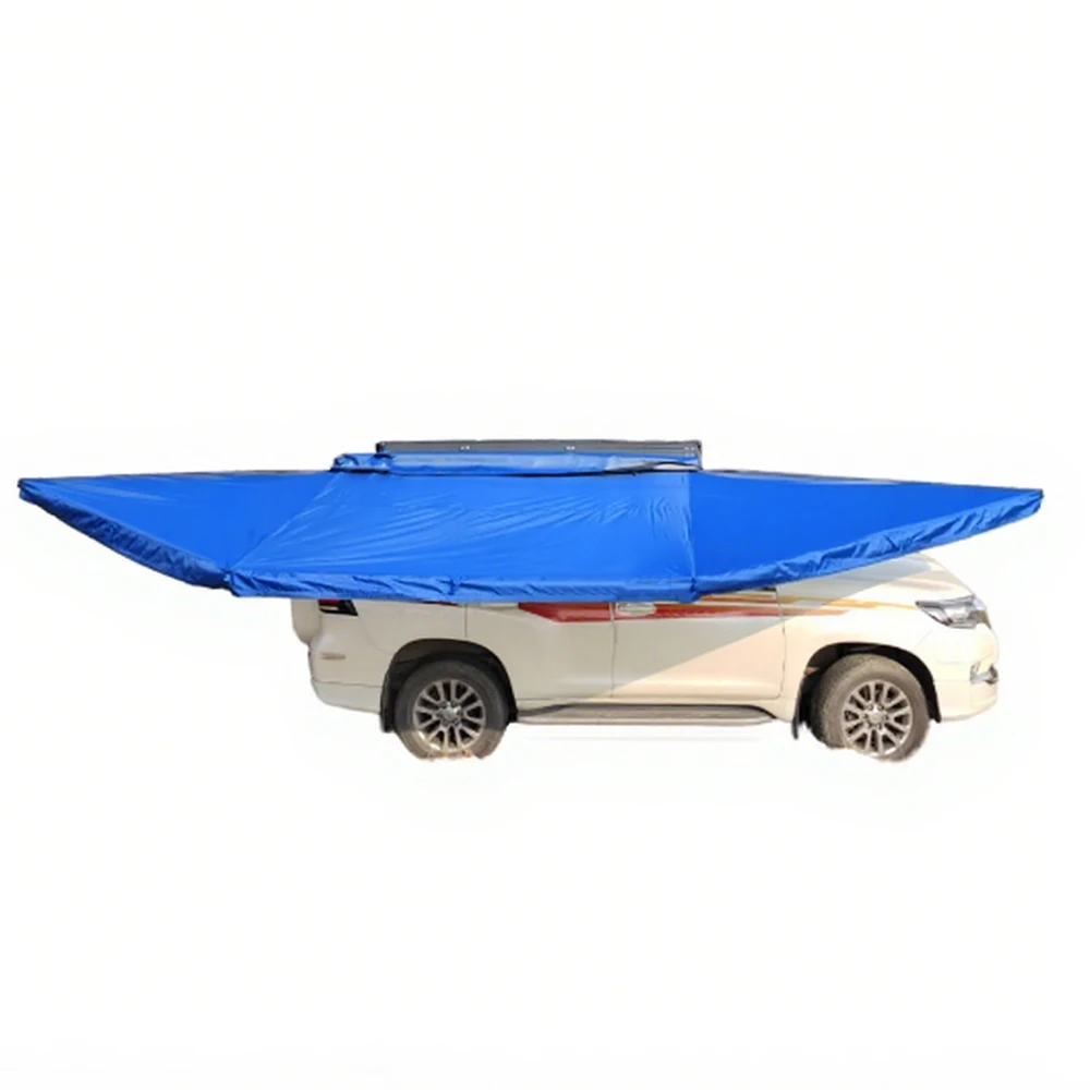 Factory   180-Degree LED Light Tent Outdoor Camping Roof-Mounted Side Sunshade for Vehicles 4x4 Oxford Car Rooftop Tent
