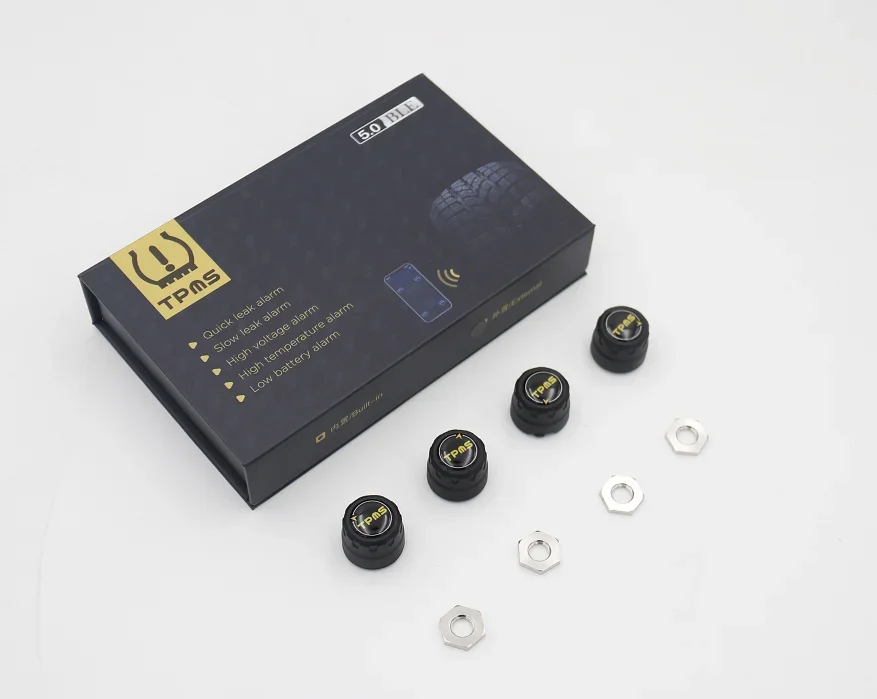 كشف خارجي سهل التركيب بلوتوث BLE5.0 TPMS لمدة 24 ساعة يضمن نظام مراقبة ضغط الإطارات الآمن للقيادة tpms iOS #2