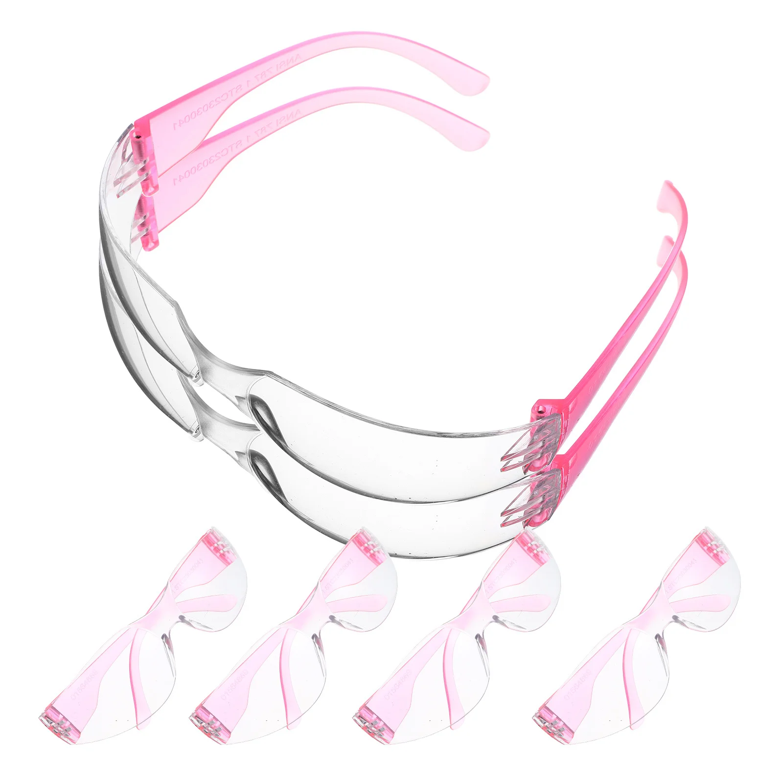 6 قطع نظارات أمان للأطفال مقاومة للخدش ومقاومة للصدمات للعب المائي في المختبر المدرسي في الهواء الطلق