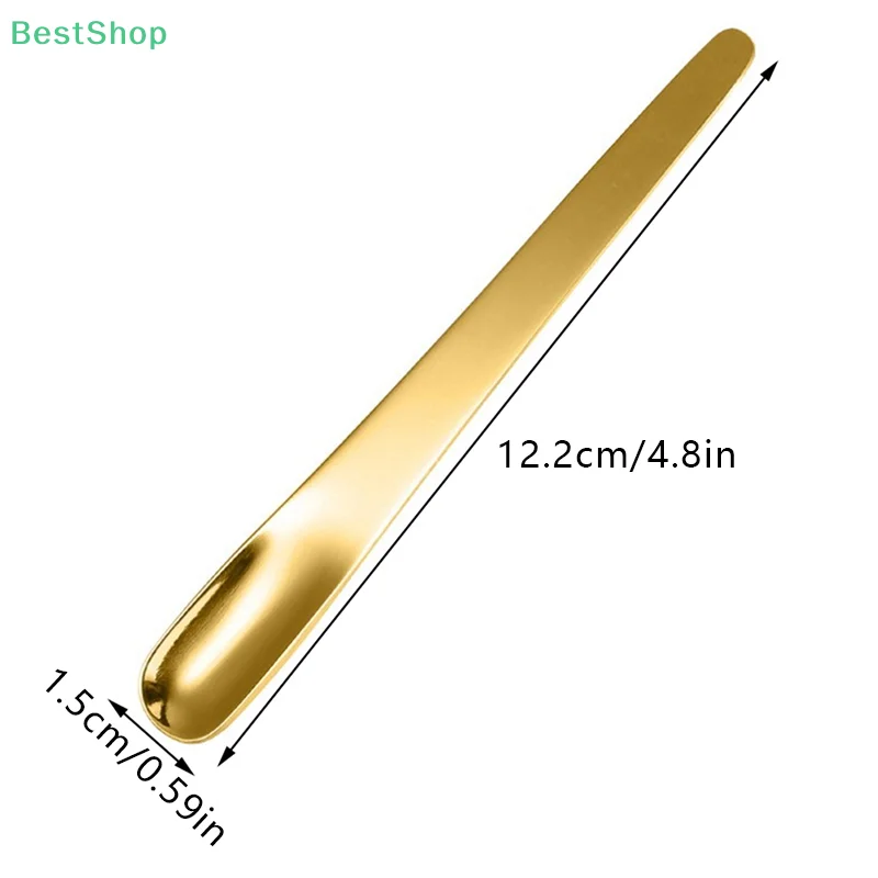 1Pc Coffee Spoon Stainless Steel Flat Forks For Dessert Small Coffee Mixer Stirring Bar Kitchen Tableware Tools