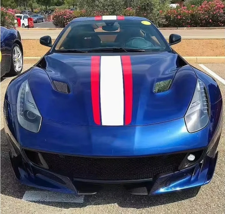 High Quality Factory Direct TDF Style Carbon Fiber Hood for F12 4