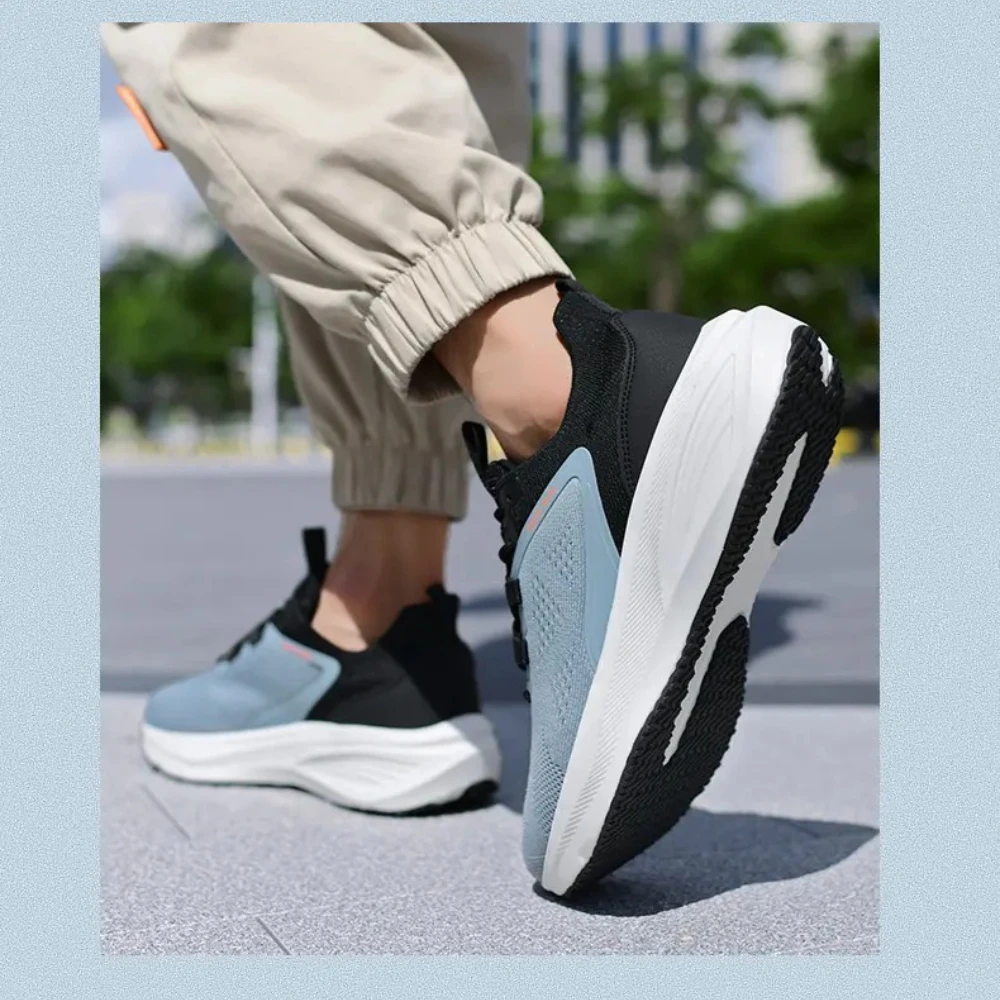 

Men's new sports and leisure shoes, men's breathable mesh running shoes