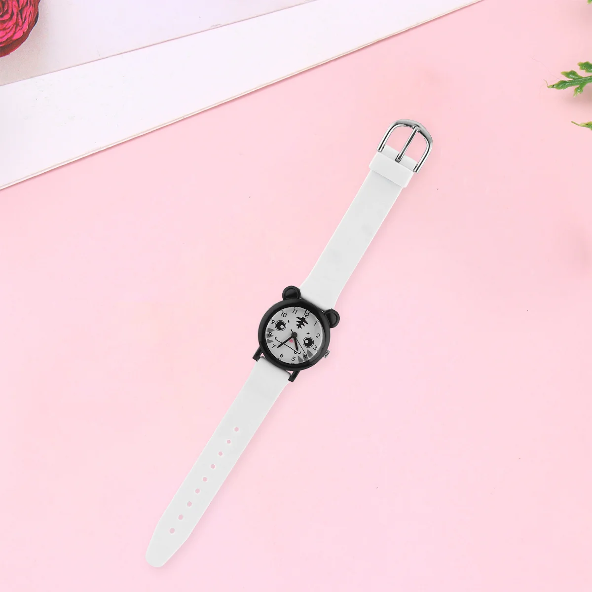 قطعة واحدة من ساعة كوارتز مقاومة للماء، ساعة يد كرتونية، مادة PVC ملونة، ساعة جميلة مقاومة للمطر للخارج