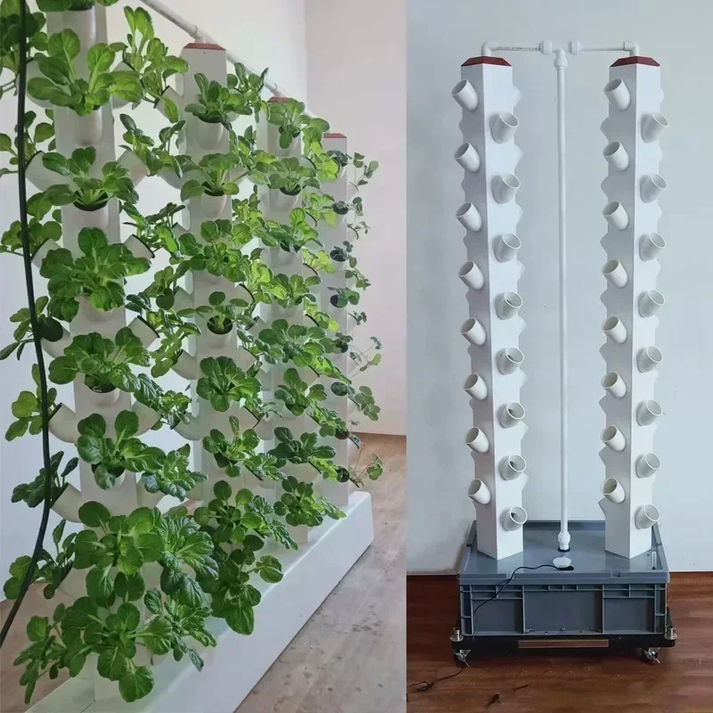 Vertical Hydroponic Growing Tower, Aeroponic System for Indoor Vegetable & Herb Cultivation