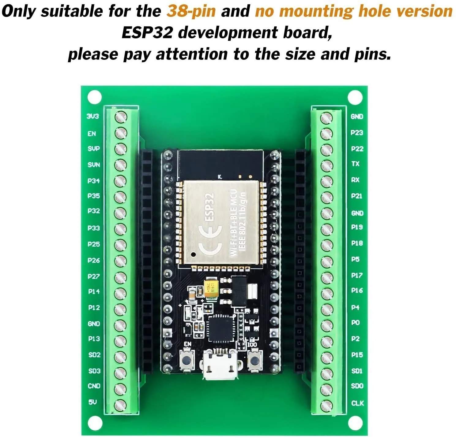 Carte de développement ESP32 WiFi et pour Bluetooth consommation d'énergie ultra-faible touristes Core ESP-32 ESP-32S ESP 32 similaire ESP8266