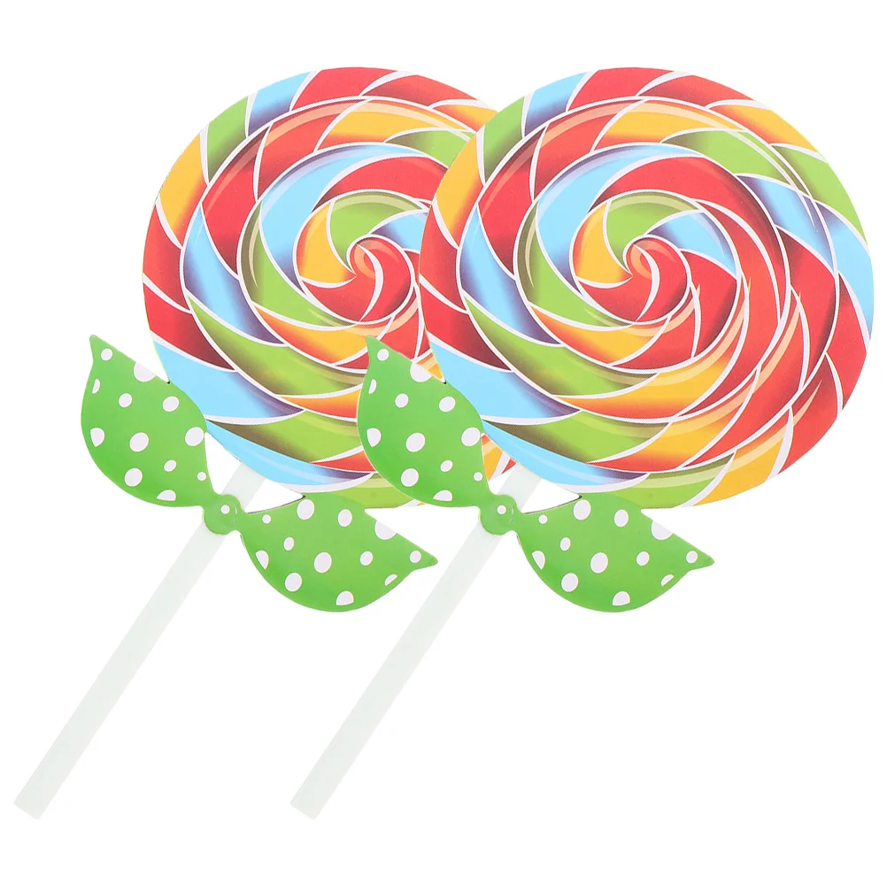 

2Pcs Large Lollipop Prop Decorative Photo Props for Kids Outdoor Activities Kindergarten Dance Performances Lightweight