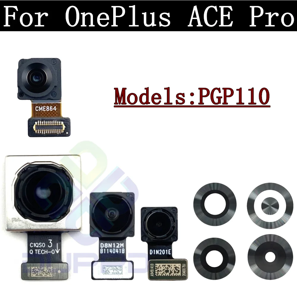 

Передний модуль задней камеры для селфи, гибкий кабель для OnePlus 10T ACE Pro ACEPro PGP110, широкий основной объектив камеры, стекло