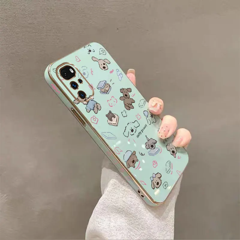 G22 Happy Dog Plating Phone Case For Motorola Moto G22 Cover