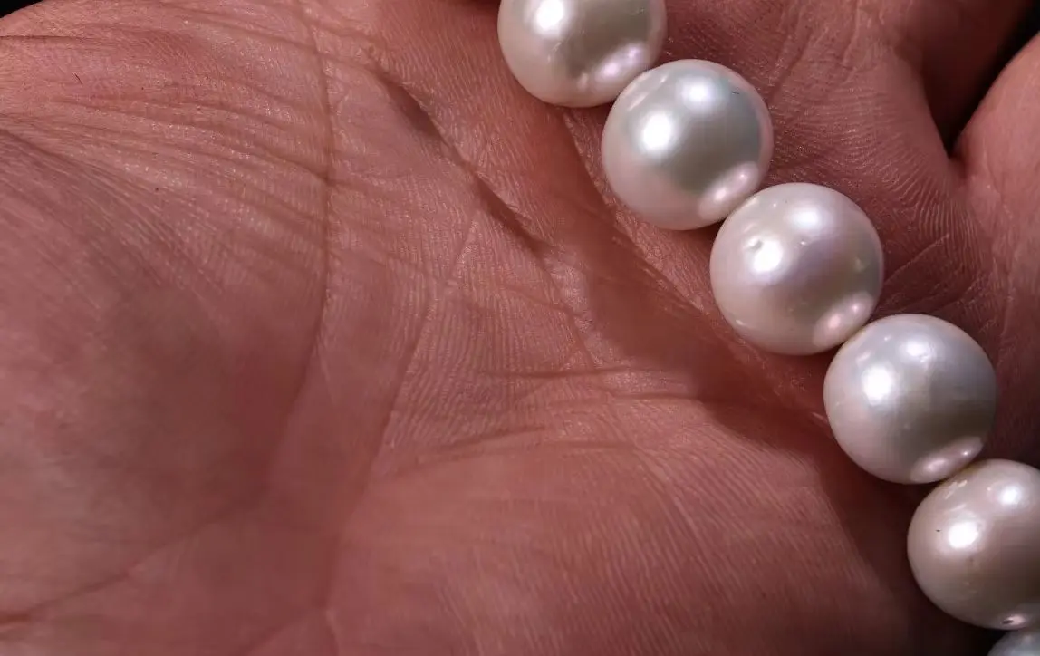 Temple Collection Old Natural Round Pearls Buddha Beads Necklaces Pendant Amulet Town house Exorcism