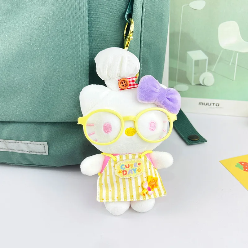 サンリオ漫画ハローキティぬいぐるみキーホルダーペンダントかわいいデイリーバックパックパーソナライズされたファッションアクセサリー友人ホリデーギフト