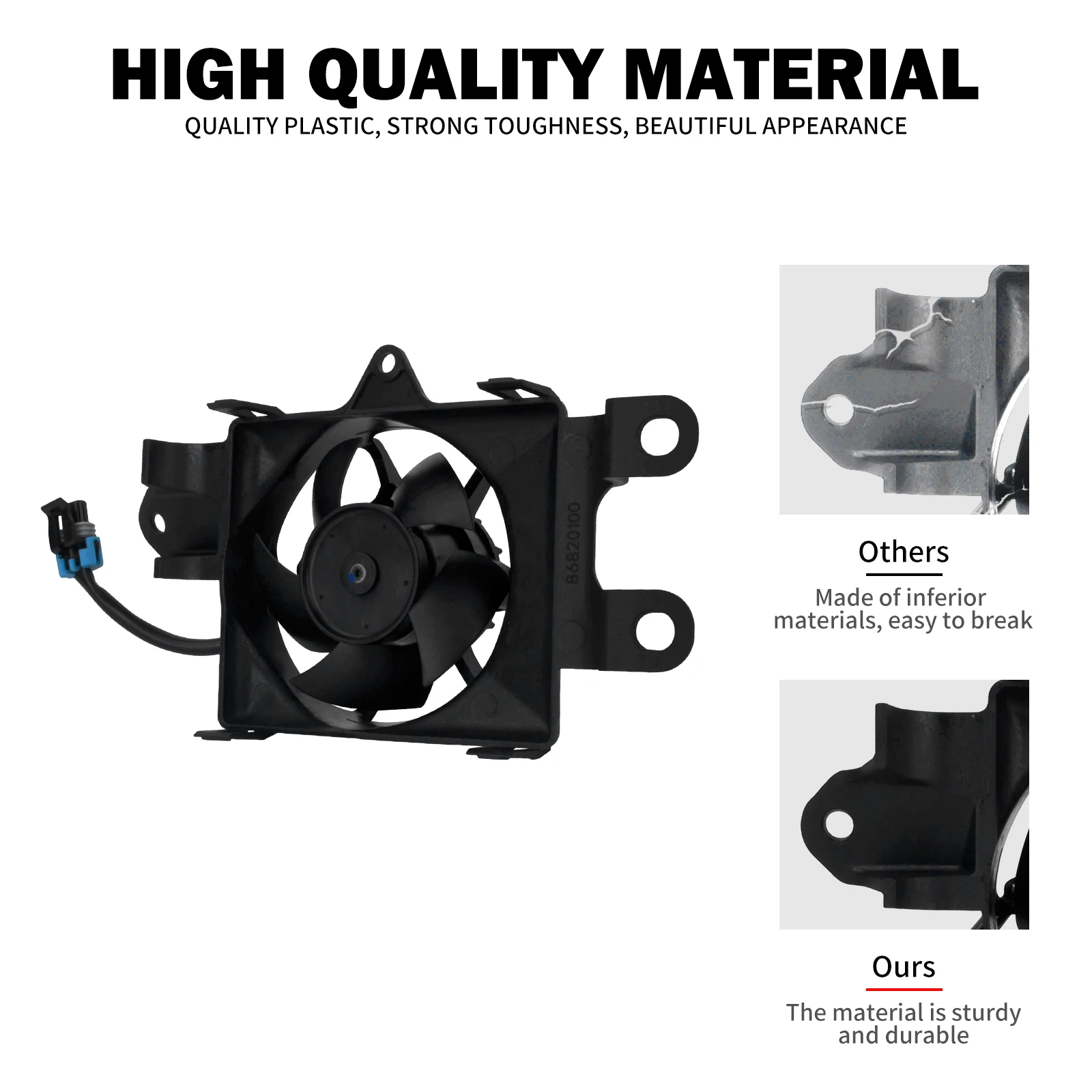 Motorcycle Radiator Right Cooling Fan Engine Cooler Water Tank For Harley Electra Glide Ultra Limited 2010-2016 CoolFlow Fan Kit