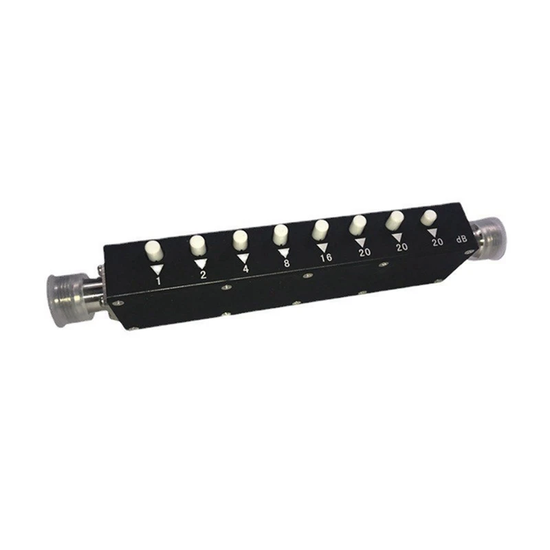 RF POWER Stepped Variable Key ปุ่มกดขั้นตอน Attenuator อุปกรณ์เสริม RF N-F 5W 3Ghz 90DB