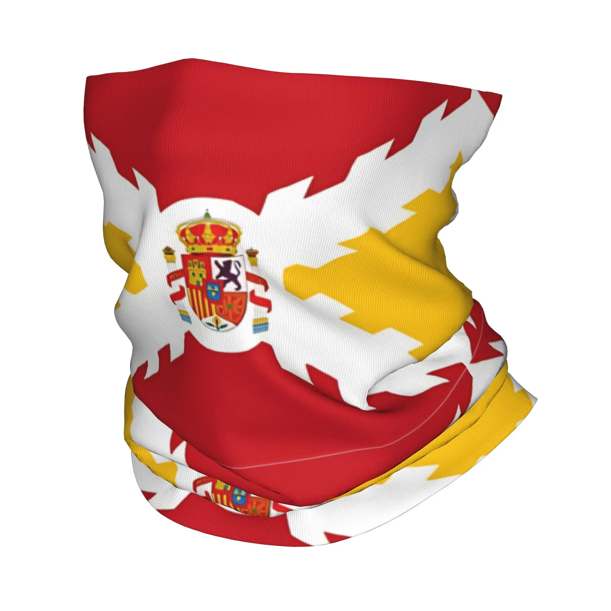 Spain Flag Burgundy cross  Bandana Neck Cover Face Scarf Multifunctional Cycling Scarf Hiking for Men Women Adult Winter