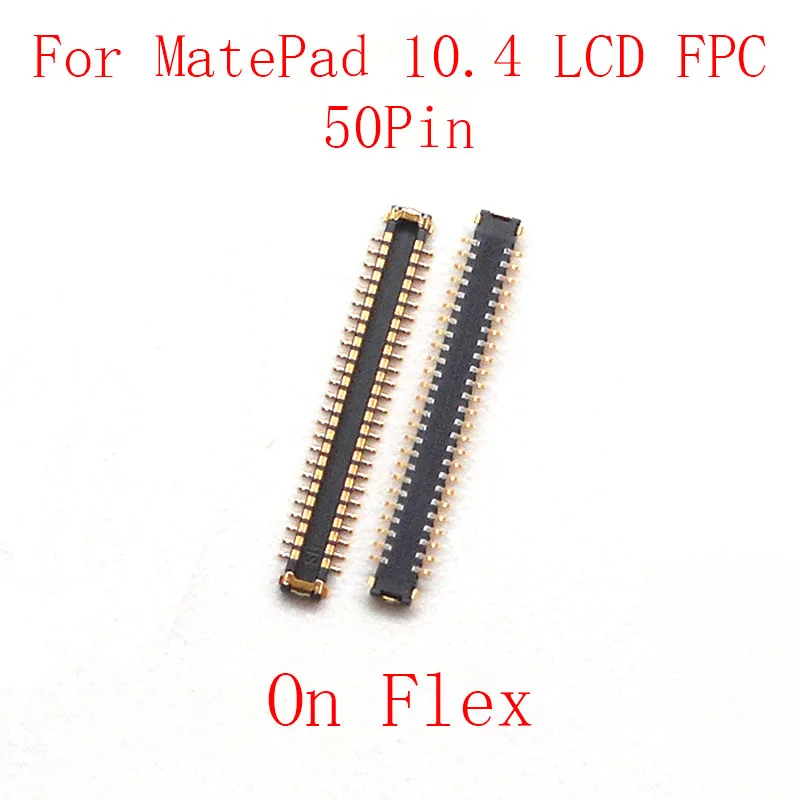 2Pcs LCD Display Screen Flex FPC Connector USB Charging For Huawei MATEPAD 10.4 Inch BAH3-W09 BAH3-W19/AL00 Battery Plug Contact