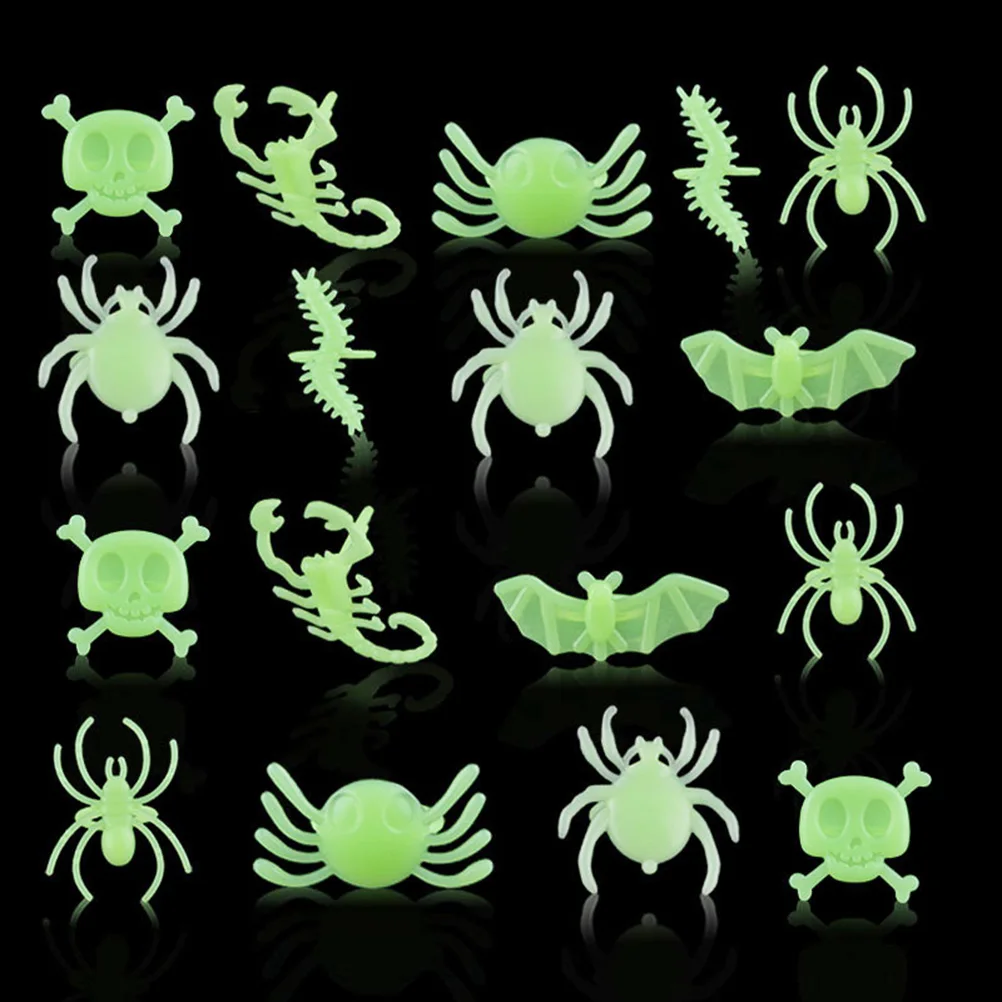 

12 Pcs Halloween Ring Rave Rings Halloweeen Decoration Ghost Festival Spider Finger