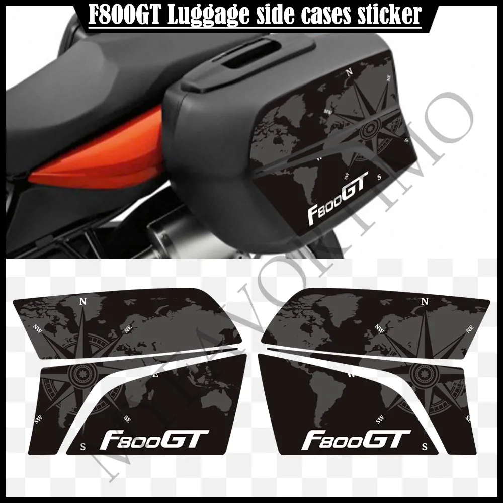 

For BMW F800GT F 800 F800 GT Motorcycle Trunk Luggage Panniers Side Cases Stickers Decals Protector Grips