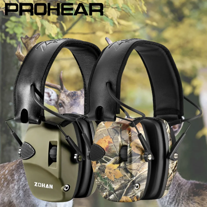 

ZOHAN 3Pcs Tactical Shooting Earmuffs NRR 22dB Active Noise Reduction Ear Protection Professional Safety Hunting Hearing Protect
