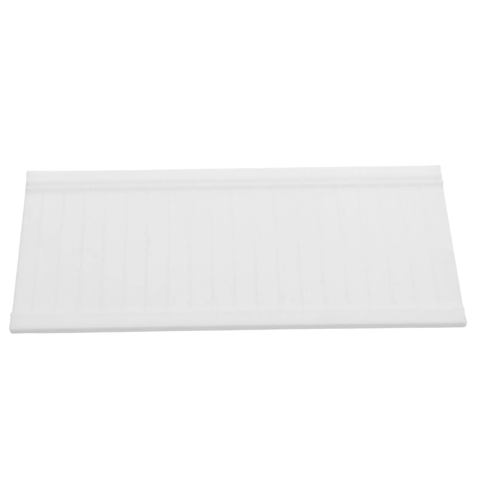 

White 1:12 Dollhouse Wainscoting Molding Trim Miniature Plastic Wall Panel for Mini House Interior Paneling DIY Wall Skirt Decor