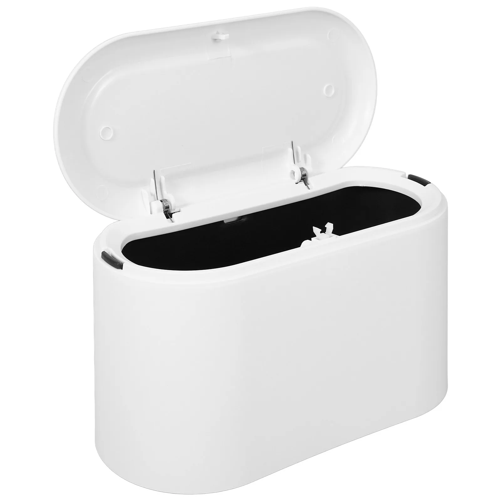 

Mini Desktop Trash Can with Press Cover Lightweight Tabletop Garbage Holder for Study Bedroom Kitchen Travel Small Space