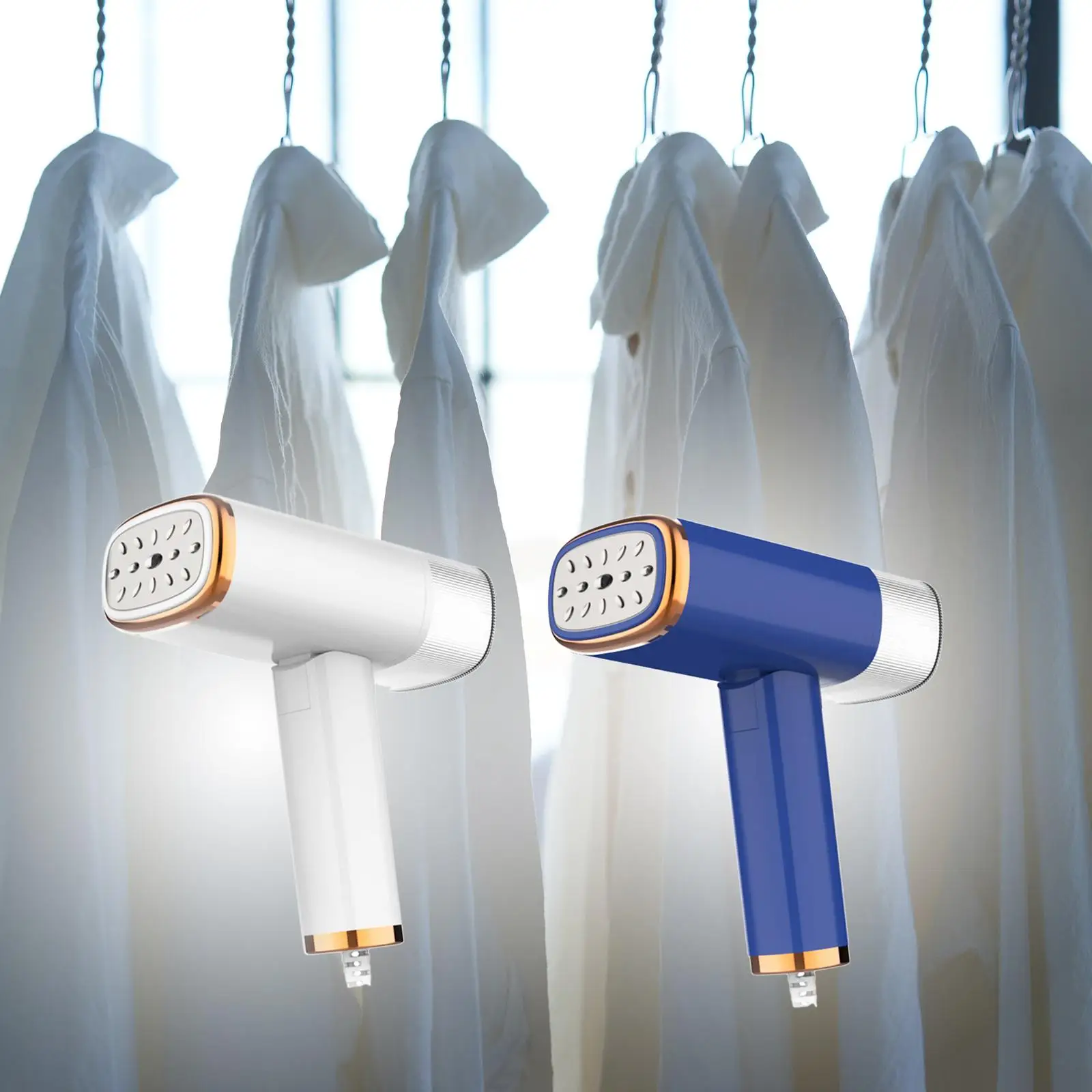 مكوّاة صغيرة، تسخين سريع، خزان مياه قابل للفصل 1000 وات مكواة بخار للملابس للسفر والمنزل