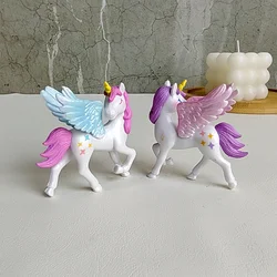 Dream Unicorn Animal Decoration Pvc Craft Miniature Figure Tiny for Bonsai Microlandscape Fairy Garden Decor