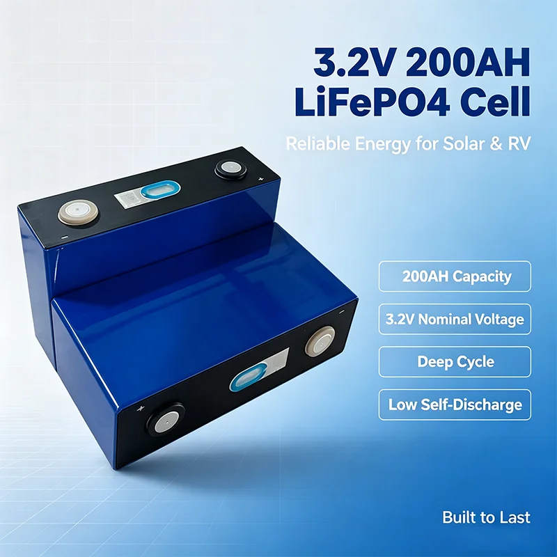 NEW 3.2V 100% capacity200Ah LiFePO4 Battery Rechargeable Cells for Solar Energy DIY Lithium Battery Pack Home Power 12V in Stock