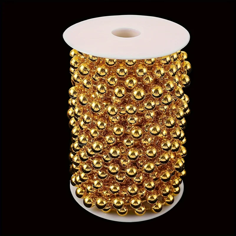 11/33yards 5mm/10mm Round Fishing Line Artificial Pearls Flower Beads Chain Garland Flowers Wedding Party Decoration Diy