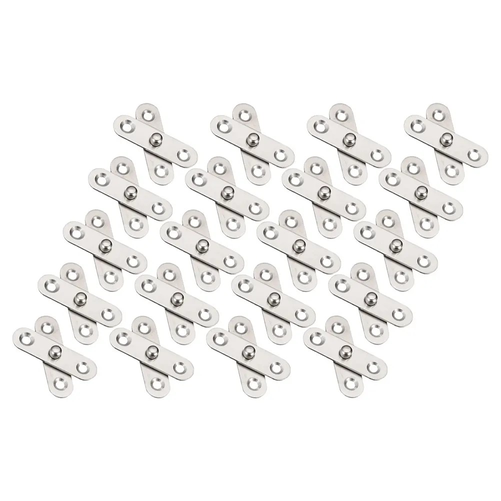 

20pcs Hidden Hinge Door Heavy Duty Furniture Cabinet Flat Rotate 360Degree Stainless Steel Pivot System Hardware