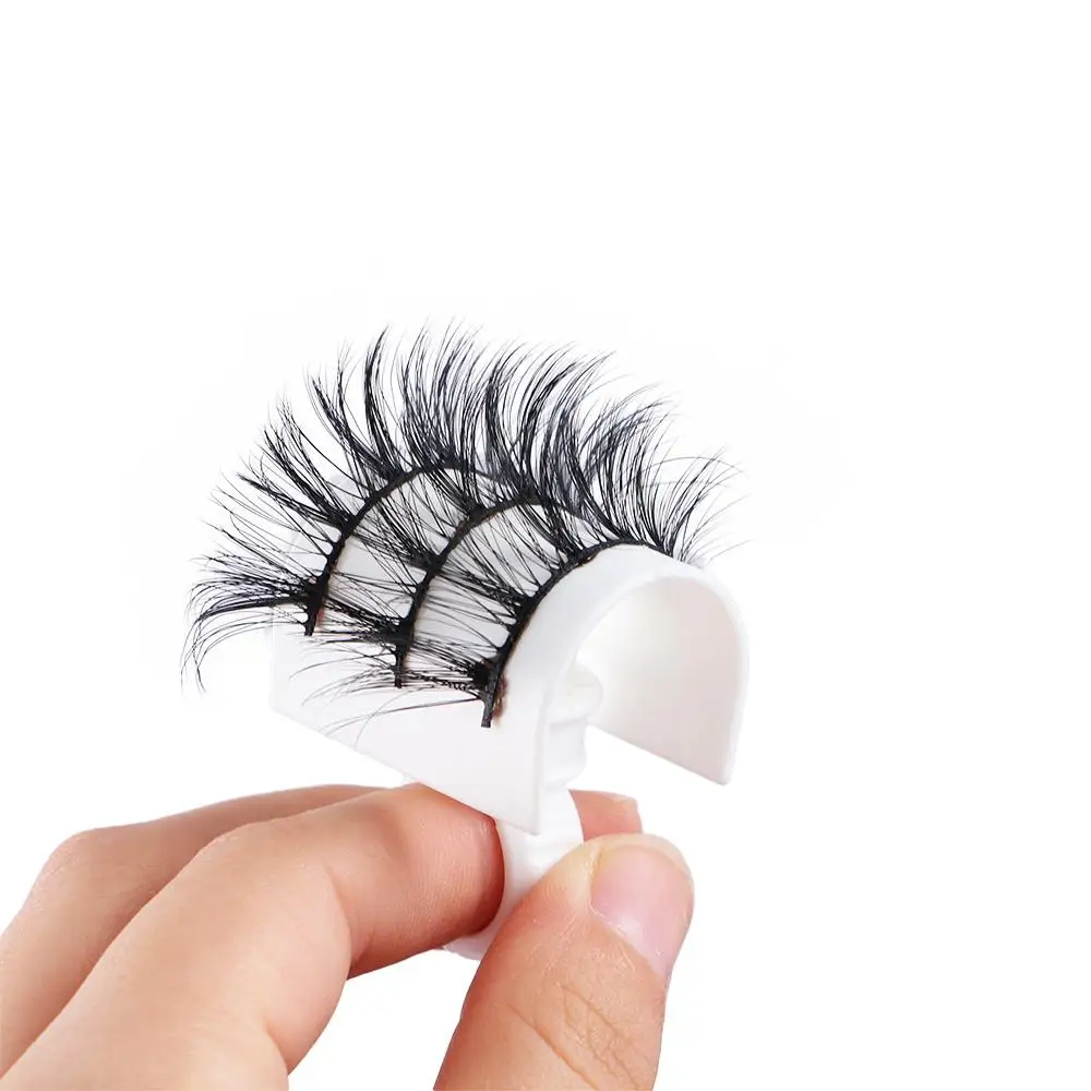 White Plastic Eyelash Grafting Makeup Tool Kit Eyelash Pallet Eyelash Glue Holders Ink Cup Rings Eyelash Extension Tool