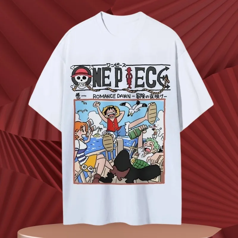 

MOTO-Men's 2025 Summer Casual Oversized T-shirt Breathable for Daily Leisure and Manga themed Parties