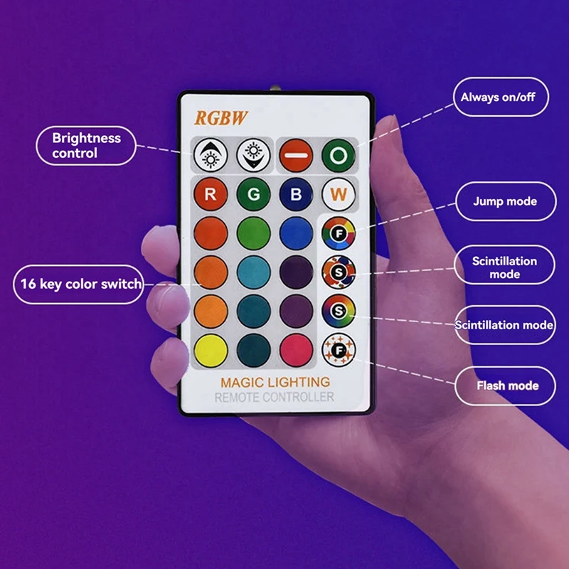 Top Sale Led Colorful Light Bulb E27 Screw Bulb Lamp Dimming Remote Control With Memory Atmosphere Bulb