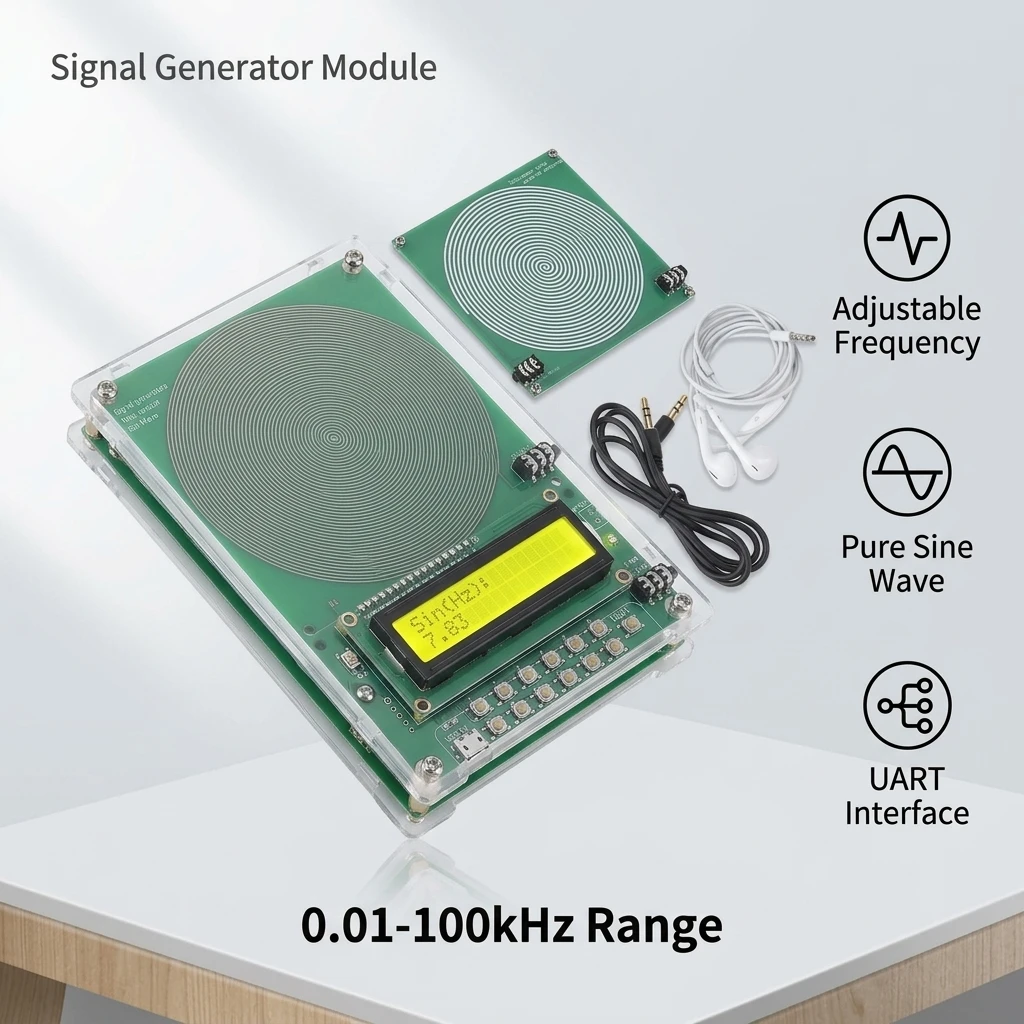 Professional Schumann Resonance Generator Pure Sine Wave Emitter for Meditation Sleep Aid Stress Relaxation Home Office