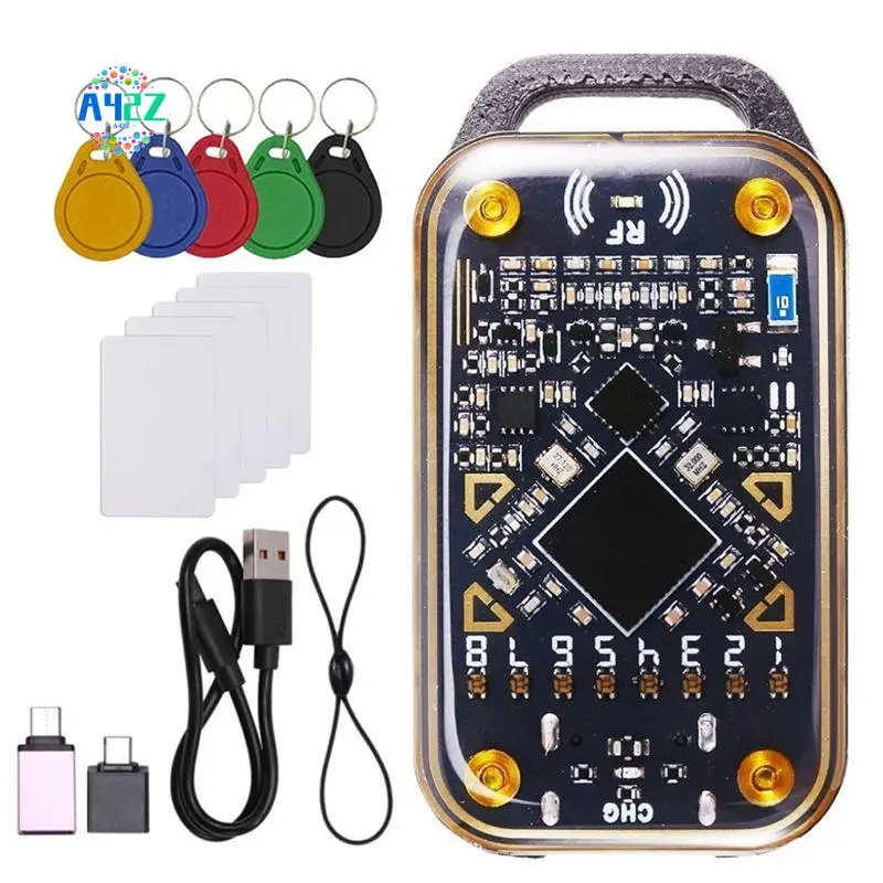 

A42Z-Chameleon Ultra RFID Smart Chip Reader Smart Card Emulator NFC Duplicator ID IC Card Decode+5XCUID Keychain/Card