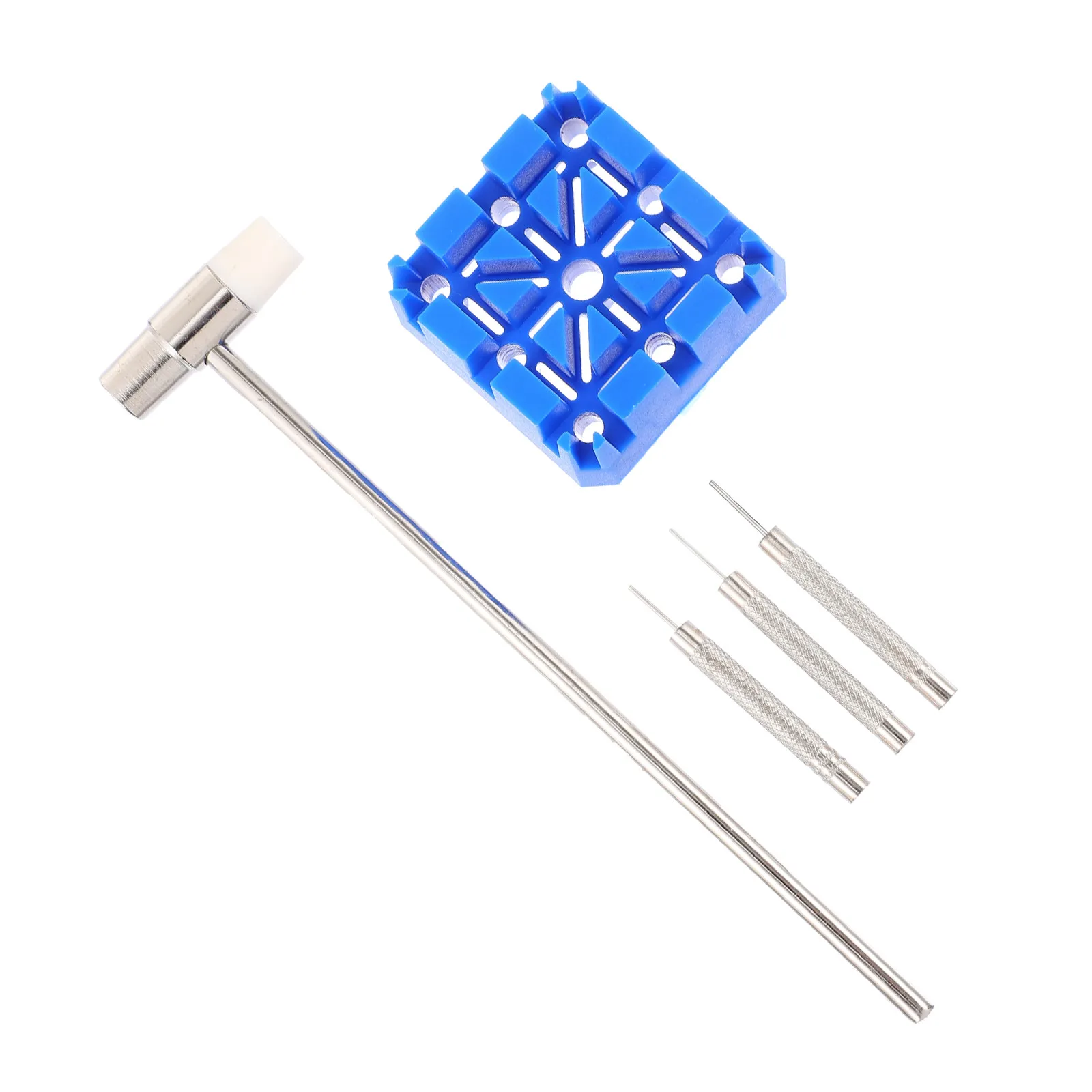 1Set Watchband Repair Kit Premium Alloy Plastic Link Remover Pin Strap Holder Watch Repair Tools Watch Disassemble