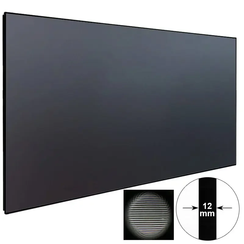 Pet Crystal Xy Gray 100 Inch Screen Projector Fabric 4K Video Projector Display Screen Ultra Short Throw Laser Projector Screen