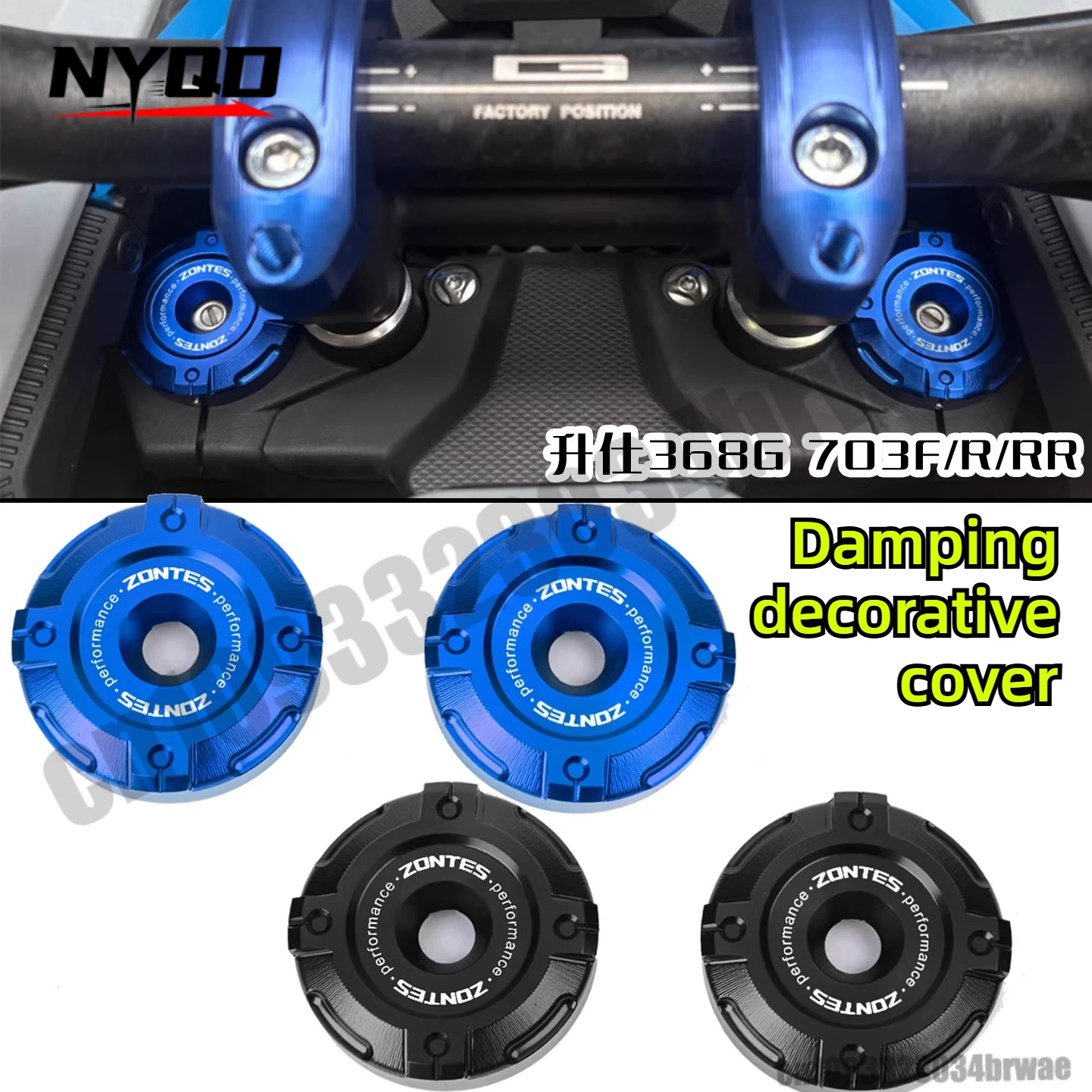 

CNC Motorcycle Front Shock Absorber Trim Caps Fork Axle Cover for ZONTES 368G 368 G ZT368G 501G 2024 2025 2026 Accessories