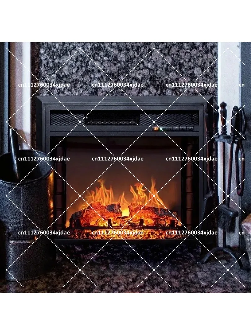 Simulated Flame Electric Fireplace – Decorative Indoor Heater with Realistic Flickering Effect