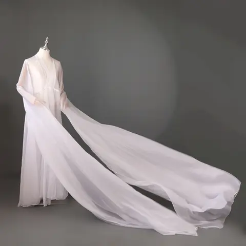 Antique Big Swing Hanfu Cloak Water Sleeves Hanfu Cardigan Extra Long Sleeve Coat Fairy Chinese Folk Dance Performance Costume