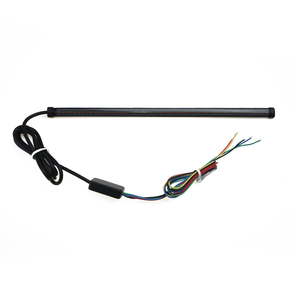 

Совершенно новая светодиодная лента, накладка на световую ленту, светодиодный хвост 15000H, 1 шт., полоса указателя поворота, 8000k, водонепроницаемая