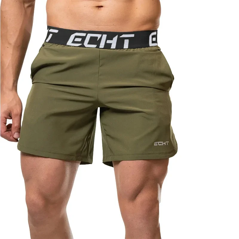 New Men Fitness Bodybuilding Shorts Man Summer Gyms Workout Male Breathable  Quick Dry Sportswear Jogger Beach Short Pants