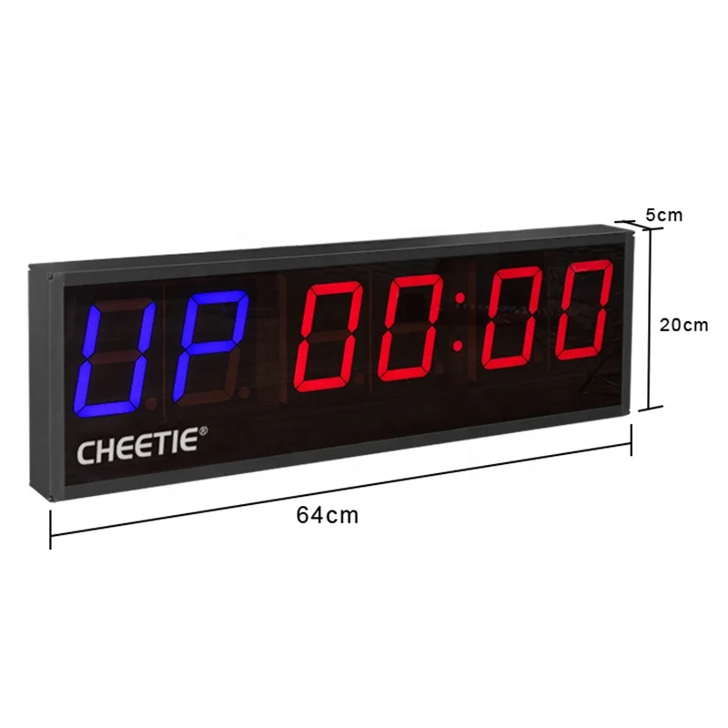 

CHEETIE CP20 MMA Digital Boxing Timer Clock New Design Fitness Training Timer with WOD Logo Made in China Factory