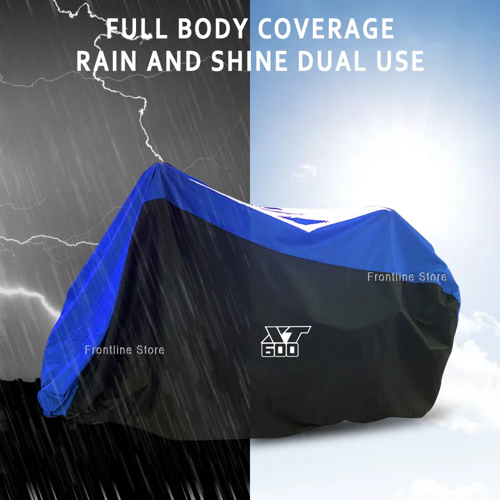 For Yamaha XT600 1984 1985 1986 XT600Z XT600E XT600ZE Motorcycle Outdoor Dust Rain Snow and Waterproof Universal Rain Cover